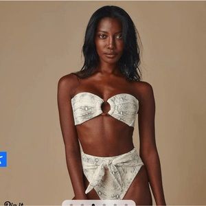 Montce Faux Snake Skin Bikini Set